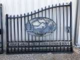 20' Bi-Parting Animal Wrought Iron Gate