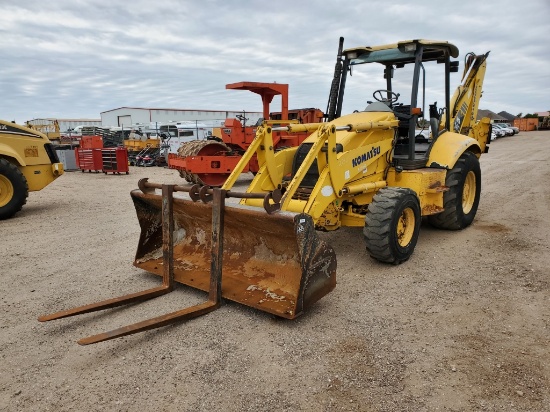 2003 Komatsu Wb140-2n Loader/backhoe W/forks