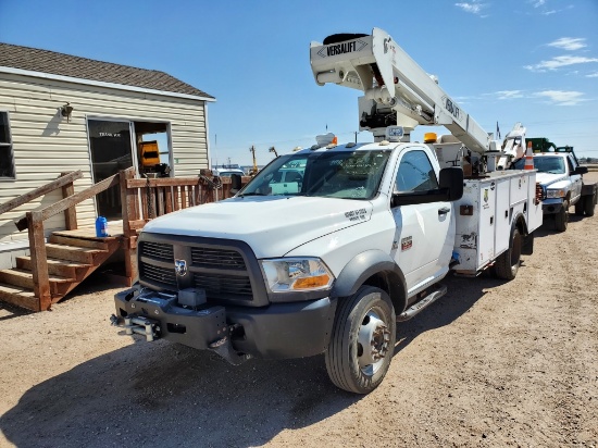 2012 Dodge Ram 5500 Single Cab Serv. Bucket Truck