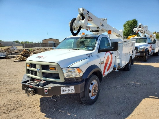 2012 Dodge Ram 5500 Single Cab Serv. Bucket Truck