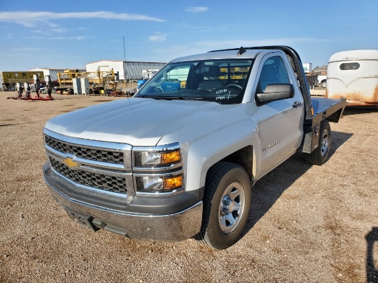 2015 Chevrolet Silverado Single Cab Flatbed Truck