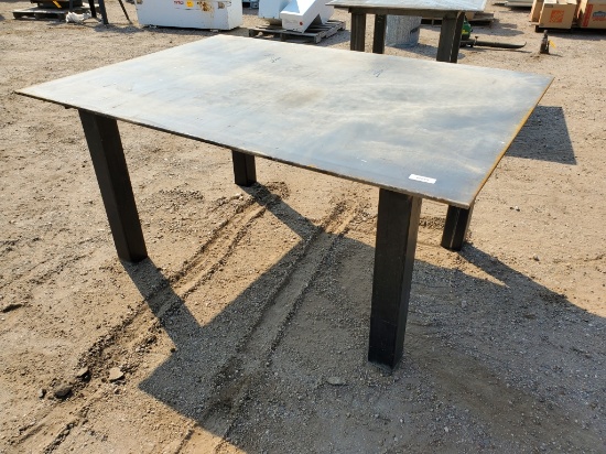 66 X 70 Metal Shop Table
