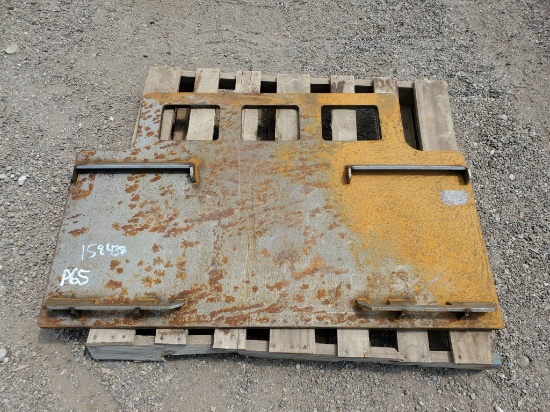 Weld-on Quick Attach Skid Steer Plate