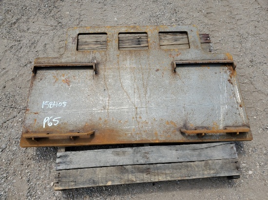 Weld-on Quick Attach Skid Steer Plate