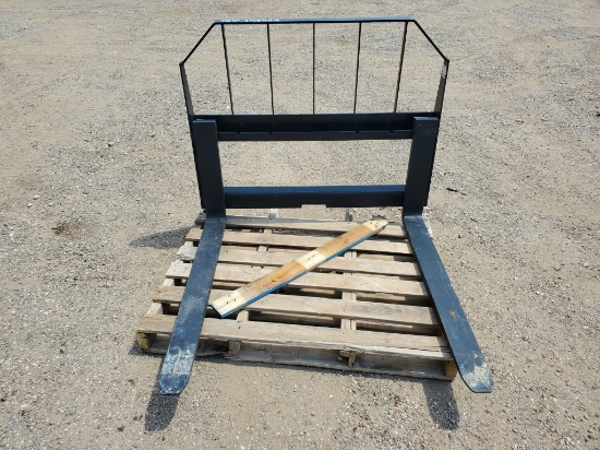 42" Pallet Fork W/skid Steer Quick Attach
