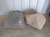 (2) Decorative Rock Covers