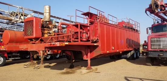 150 Barrel Portable Mud System Trailer