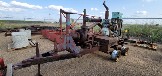 5x4 Mission Centrifugal Pump W/371 Detroit Trailer