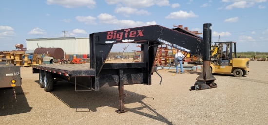 1998 Big Tex Goose Neck Utility Flatbed Trailer