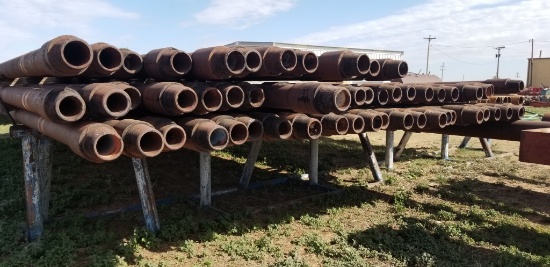 30' 5 1/2"fh Double White Drill Pipe