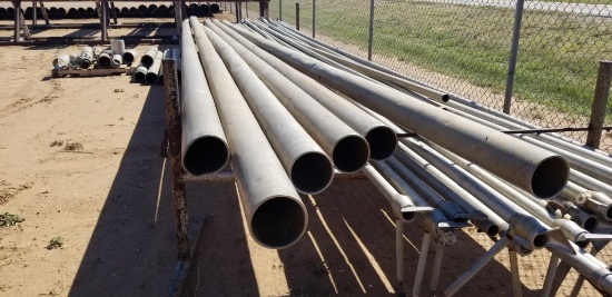Random Length 6" Aluminum Flow Pipe & Fittings