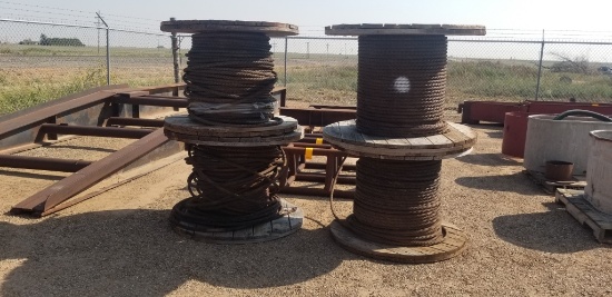 (4) Spools Of 7/8" Braided Cable