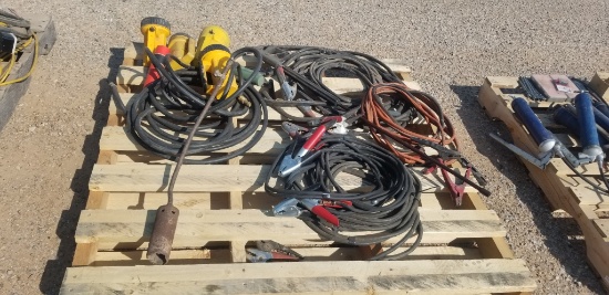 Flashlights, (5) Jumper Cables, Torch, Wand