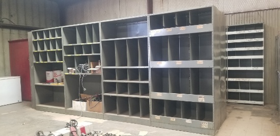 8 4' X 7' Tall X 2' Deep Metal Shelf Units And 36"