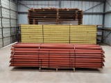 Sections Pallet Rack W/wood Shelves