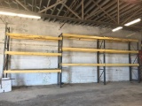 Sections Of Pallet Rack W/wood Shelves