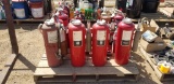 20 Assorted Fire Extinguishers W/some Brackets