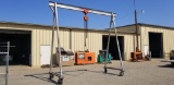 6,000 Lbs. Portable A-frame W/three Ton Eastern
