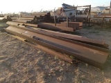 Assorted I Beam, Channel Iron & Box Tube