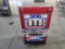 Red, White, and Blue Electronic Coin Machine