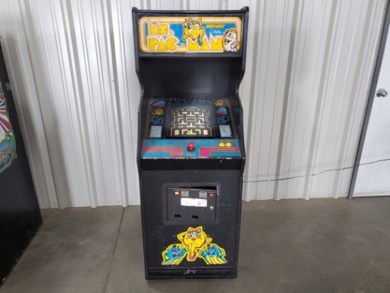 Ms. Pac-Man Stand-Up Arcade Machine