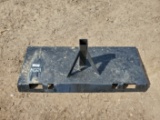 Receiver Hitch Skid Steer Trailer Mover