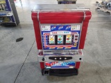 Red, White, and Blue Electronic Coin Machine