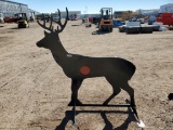 3/8 Steel Deer Shooting Target w/ Heart Flapper