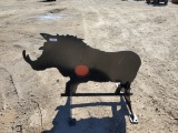 3/8 Steel Boar w/ Heart r Shooting Target Flapper