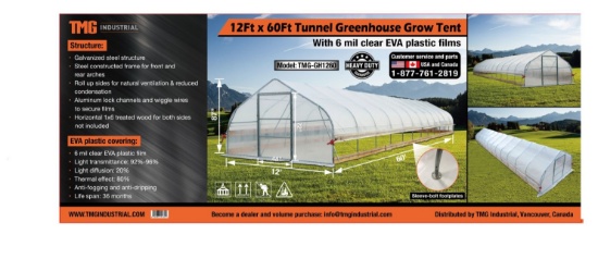 Greenhouse 1260 Clear EVA 6 Mil New