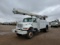 2001 International 4900  Tandem Axle 80 Inch Wide Steel Cab 68 ABC Truck Delivery Bucket Truck