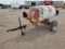 Fertilizer Tank on Single Axle Trailer Frame