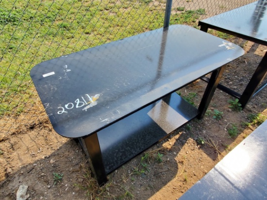 30" x 57" Black Small Table 5/16" Top