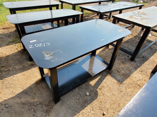 30" x 57" Black Small Table 5/16" Top