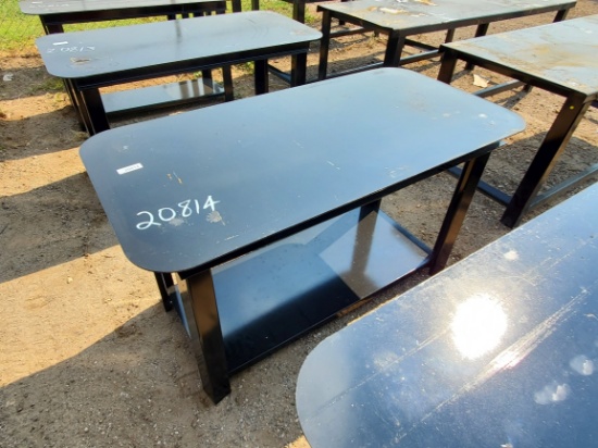 30" x 57" Black Small Table 5/16" Top