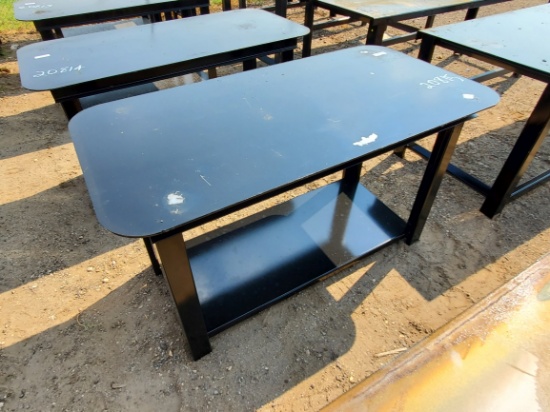 30" x 57" Black Small Table 5/16" Top