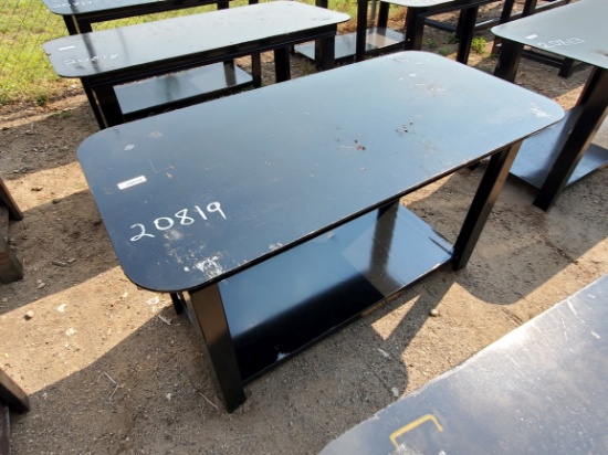 30" x 57" Black Small Table 5/16" Top