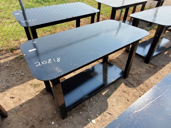 30" x 57" Black Small Table 5/16" Top
