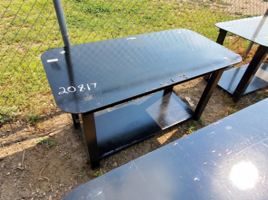 30" x 57" Black Small Table 5/16" Top