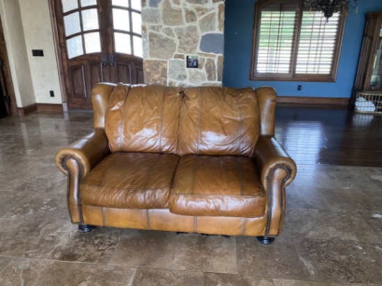 Leather Love Seat