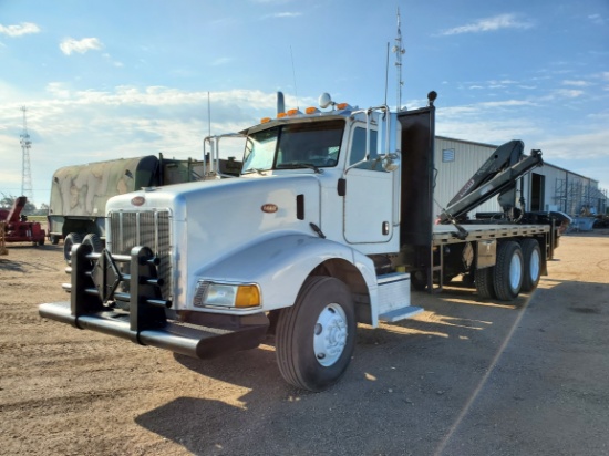 2006 Peterbilt 357 Flatbed Knuckle Boom Truck