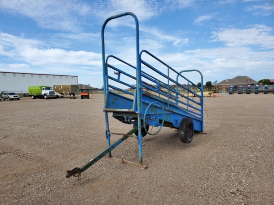 Shopmade Mobile Stairwell Cattle Chute Trailer