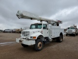 2001 International 4900  Tandem Axle 80 Inch Wide Steel Cab 68 ABC Truck Delivery Bucket Truck