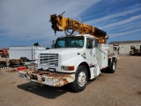 1997 International 4700  80 Inch Wide Steel Cab 68 ABC Truck Delivery Digger Derrick Truck