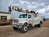 2000 International 4800  80 Inch Wide Steel Cab 68 ABC  Digger Derrick Truck