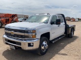 2016 Chevrolet Silverado 3500 W/T Crew Cab / Flatbed / Dually 1 Ton Pickup Truck