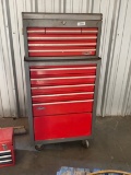 Craftsman Vertical Tool Box, w/Stackable Top Full of Tools