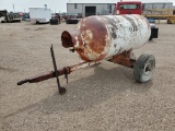Fertilizer Tank on Single Axle Trailer Frame