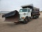 1997 International F-4900  80 Inch Wide Steel Cab 68 Spreader/Dump Truck w/Push Blade