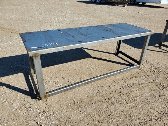30" x 90" Stacking Table w/10ga Top